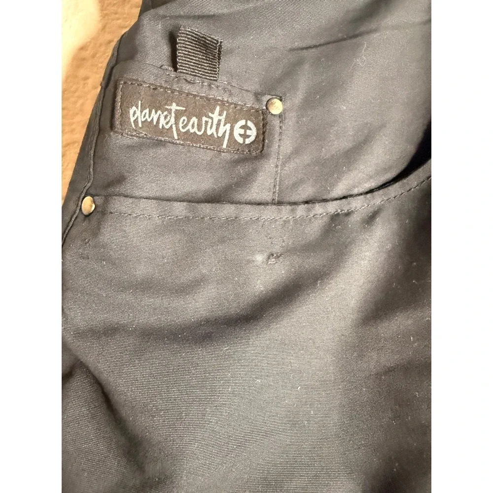 Planet Earth Snow Pants Mens XL Black Waterproof Ski Snowboard Tech Wear